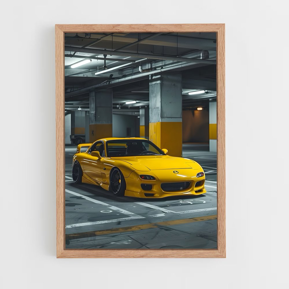 Poster Speed Yellow – affiche Mazda (vue 4)